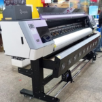 I3200 2m eco-solvent printer with single printhead for efficient outdoor flexible banner production, new model with 1-year warranty.
