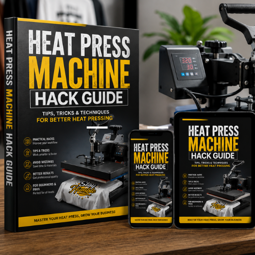 Heat Press Machine Hack Guide eBook – Tips, Tricks & Techniques for Better Heat Pressing
