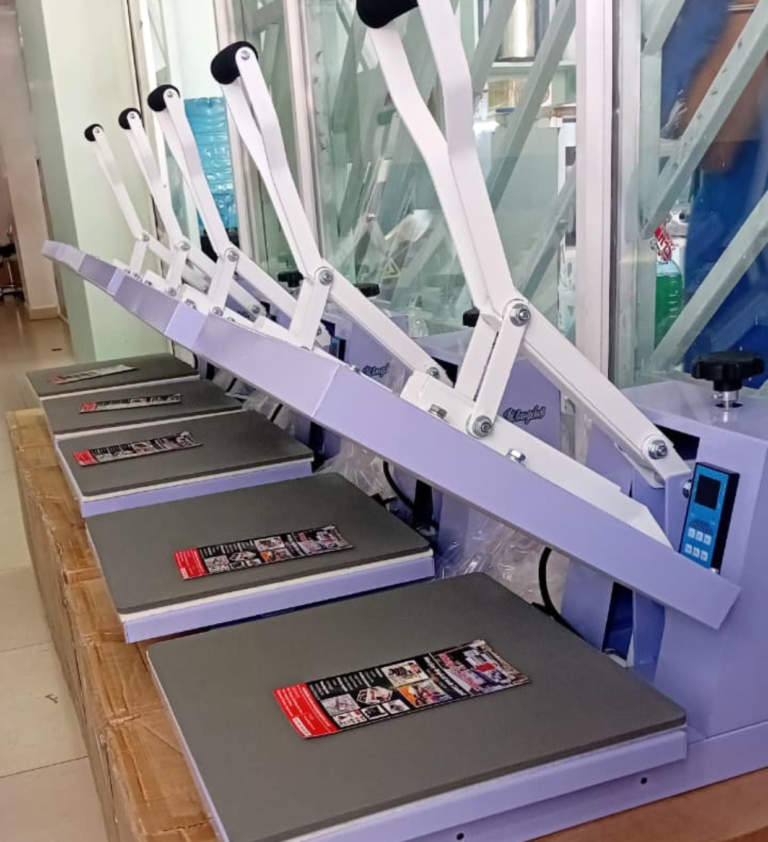 38×38 cm Flatbed Heat Press Machine | T‑Shirt & DTF Press |